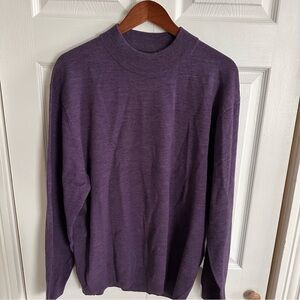 Pronto Uomo Merino Wool Sweater 2XL Italian Eggplant